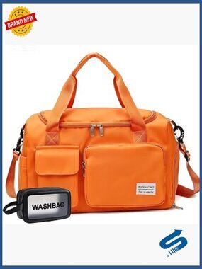 Travel Duffle Bag with Shoe Compartment Wet Pocket